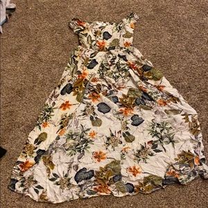 Romper with a skirt attached